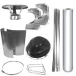 Harvia Stainless Steel chimney kit for barrel saunas and flat roofs (fits HUUM HIVE Heat) +$1,315.00