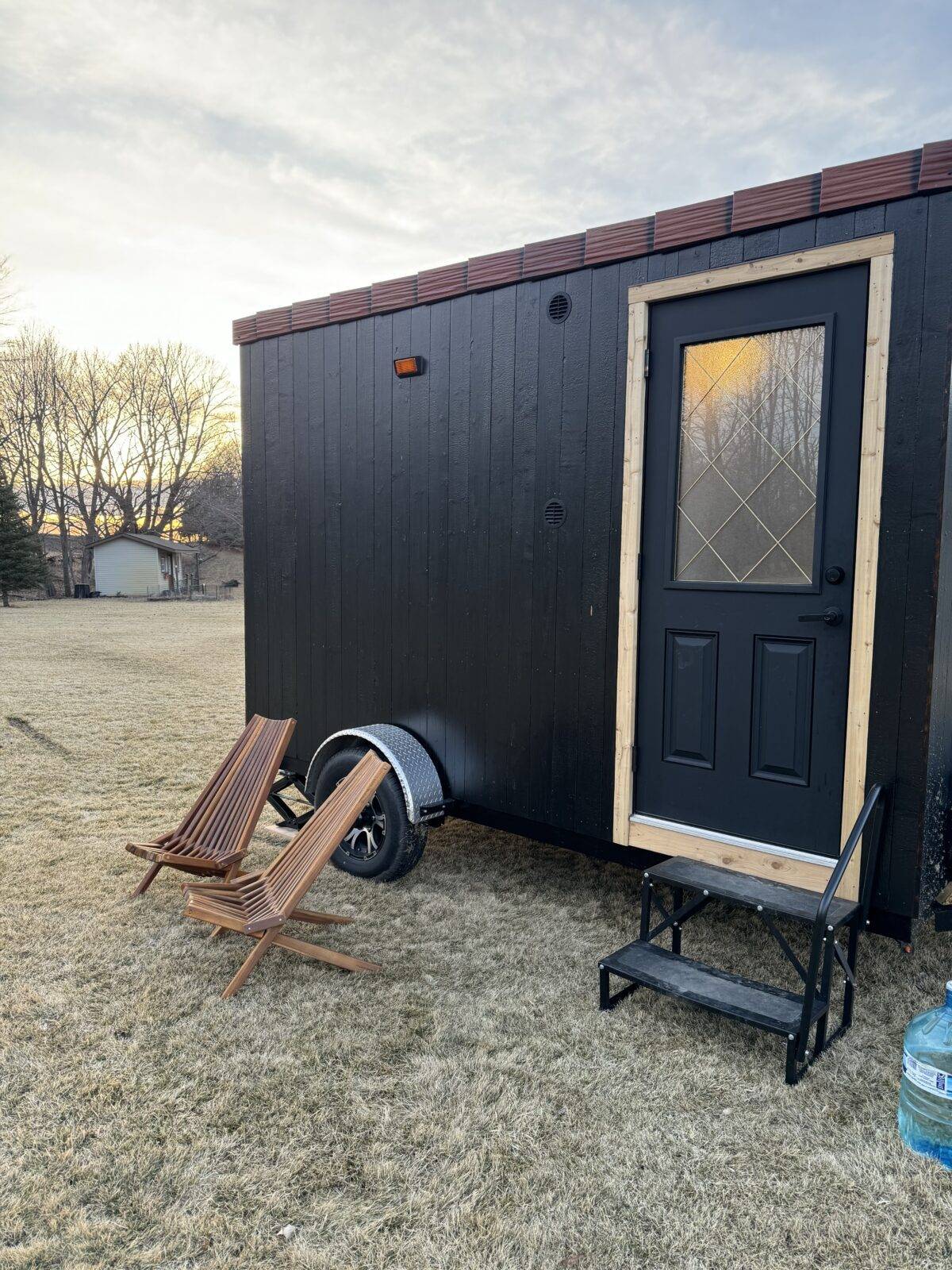 Timber Arched Custom Mobile Sauna With Changing Room - Sold - Image 3