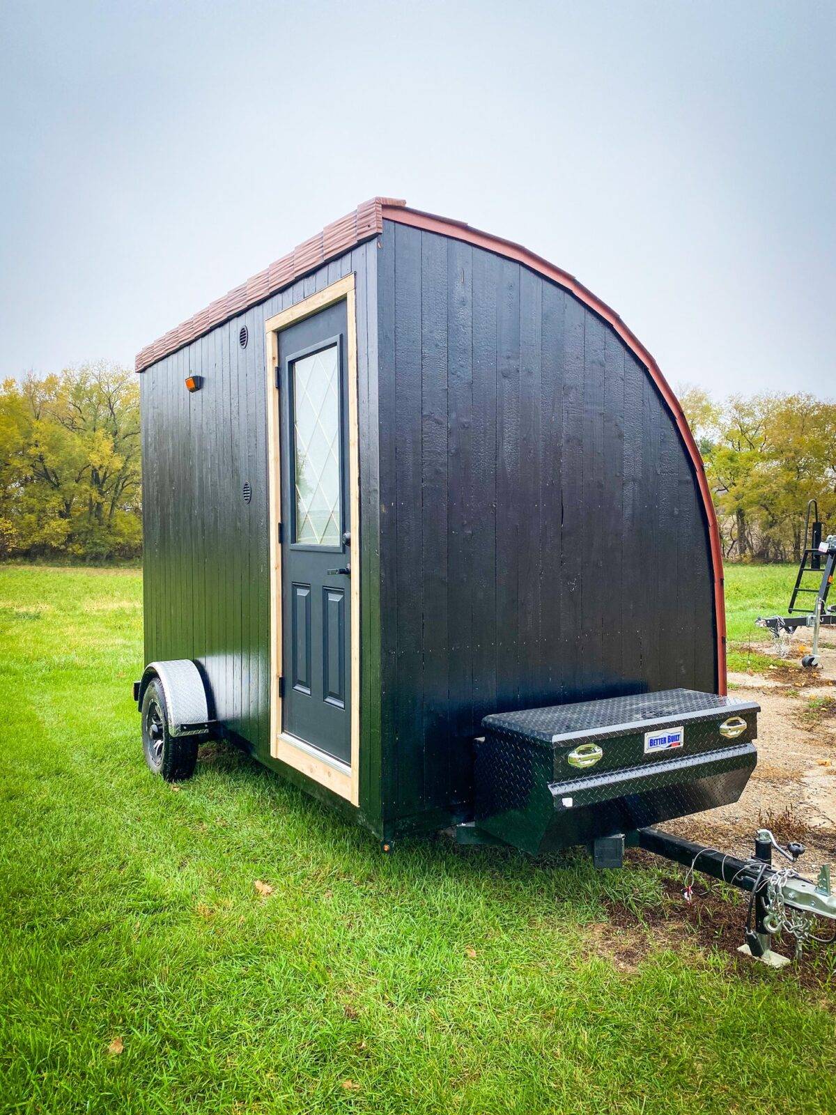 Timber Arched Custom Mobile Sauna With Changing Room - Sold - Image 10
