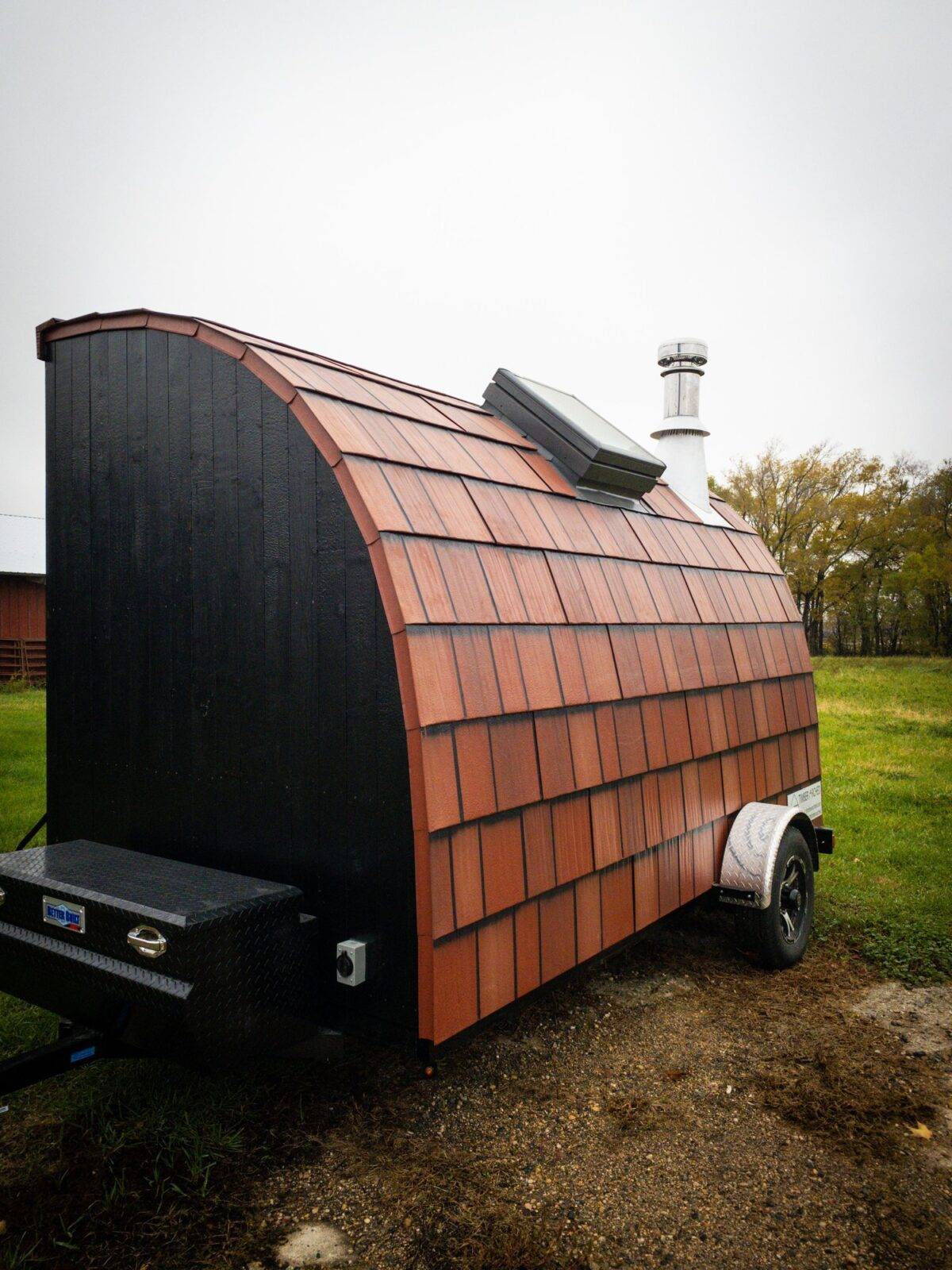 Timber Arched Custom Mobile Sauna With Changing Room - Sold - Image 12