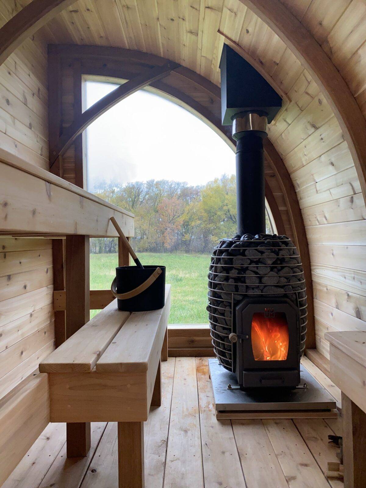 Timber Arched Custom Mobile Sauna With Changing Room - Sold - Image 15