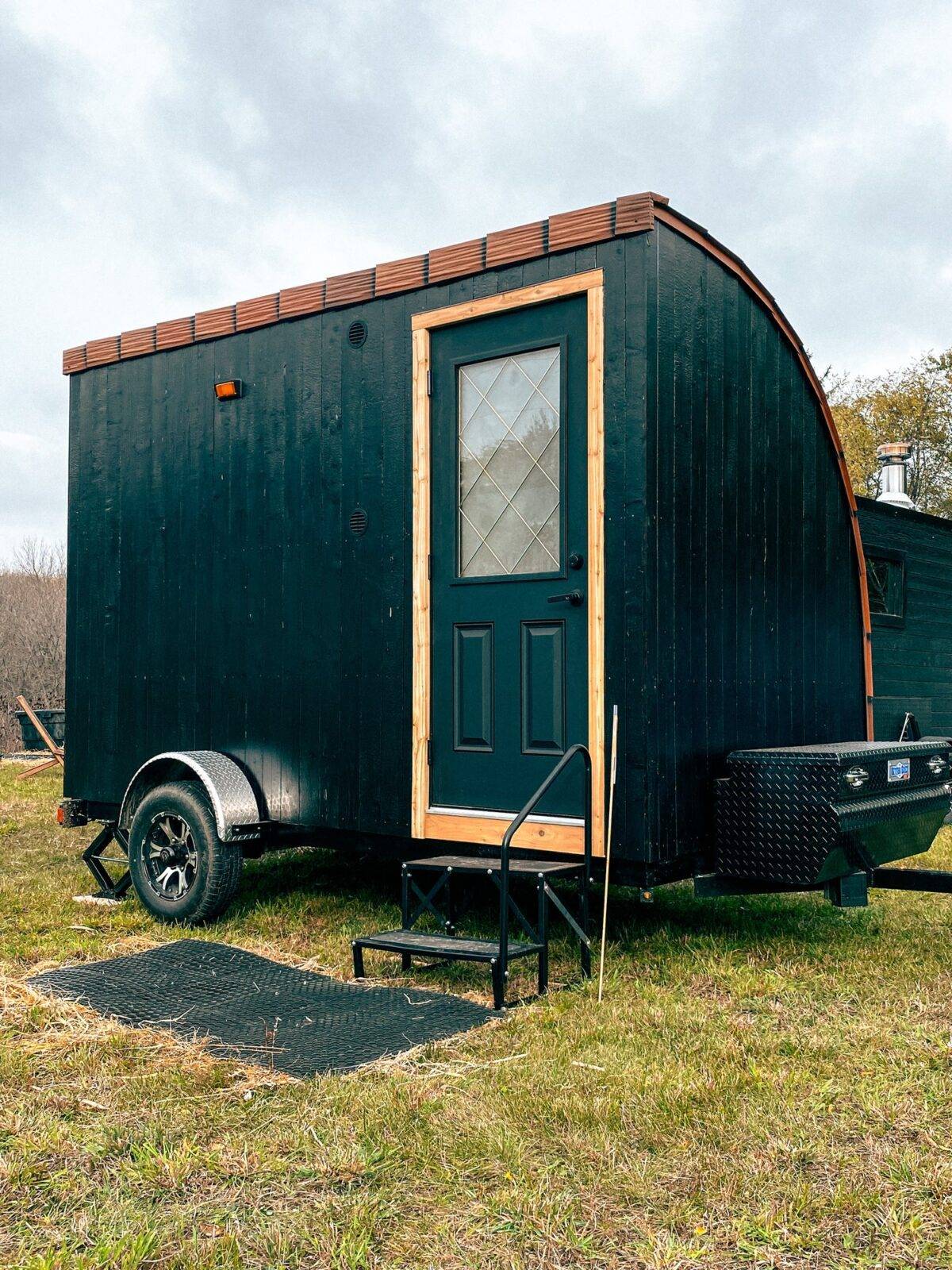 Timber Arched Custom Mobile Sauna With Changing Room - Sold - Image 16