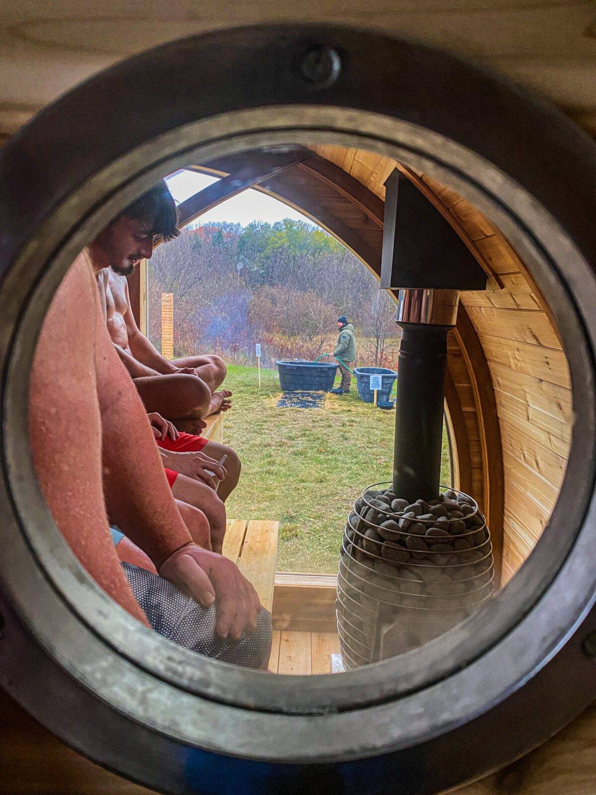 Timber Arched Custom Mobile Sauna With Changing Room - Sold - Image 5