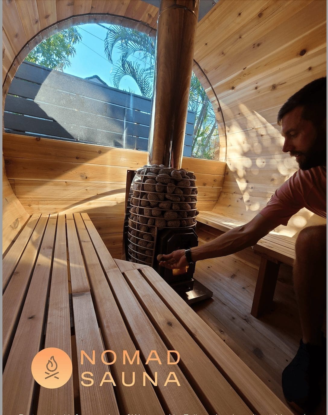 nomad sauna bench