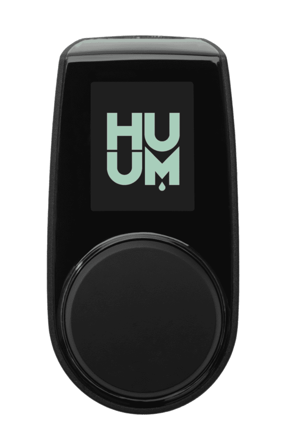 a huum thermostat in black