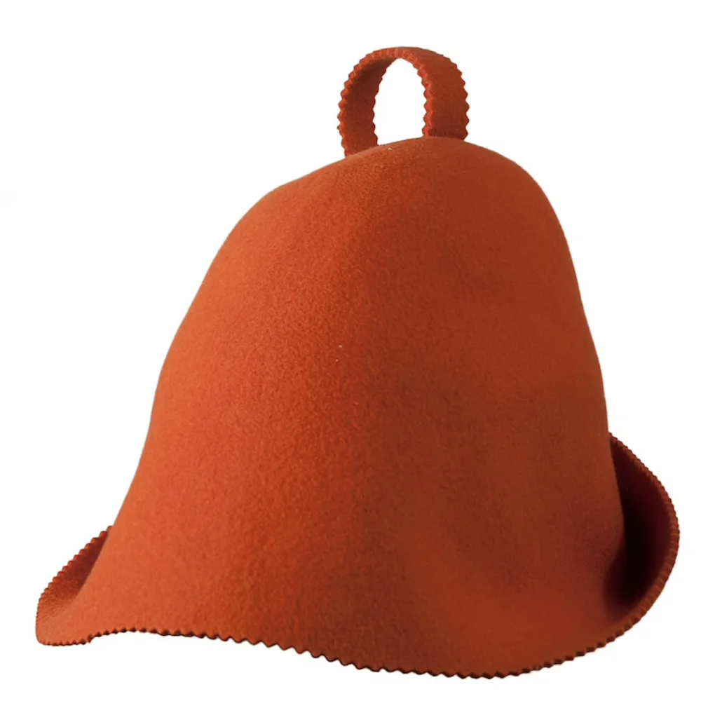 copper wool sauna hat
