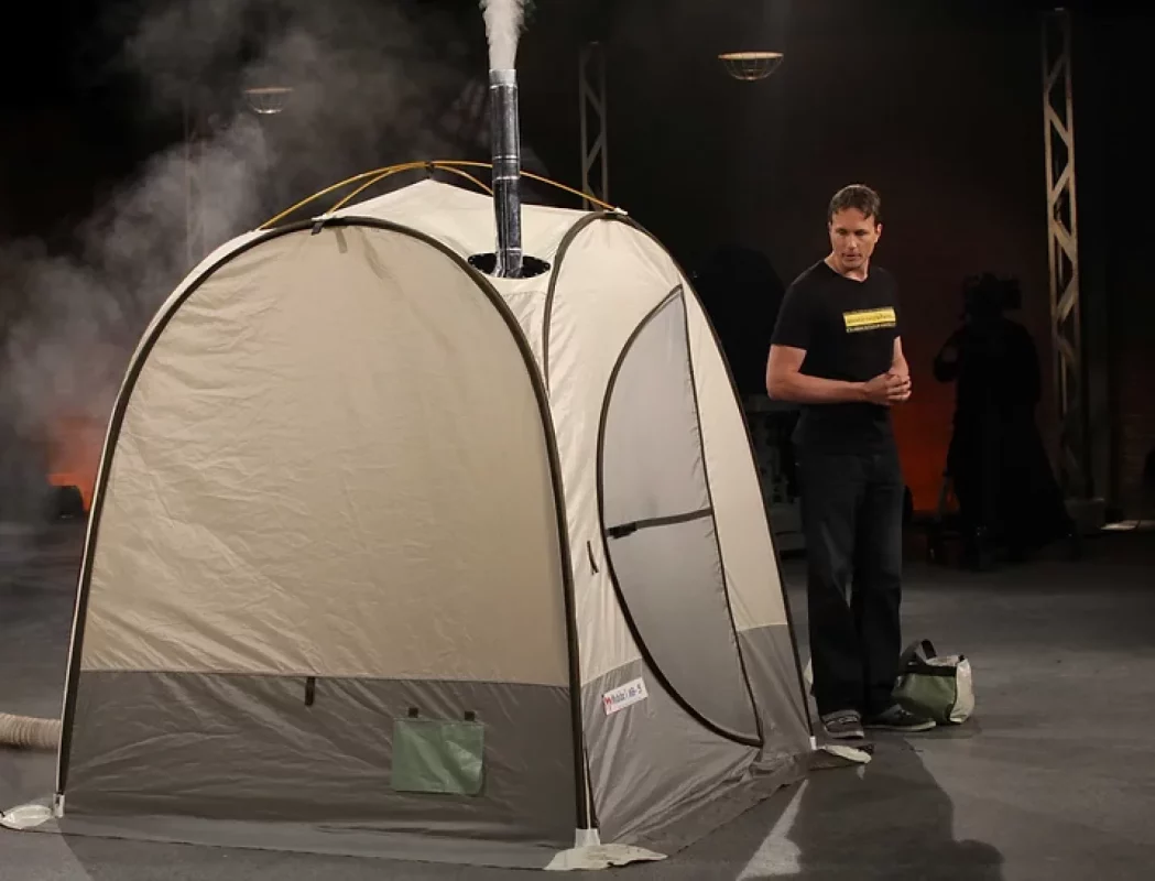The Wood-Burning Portable Sauna Tent Is Catching On 