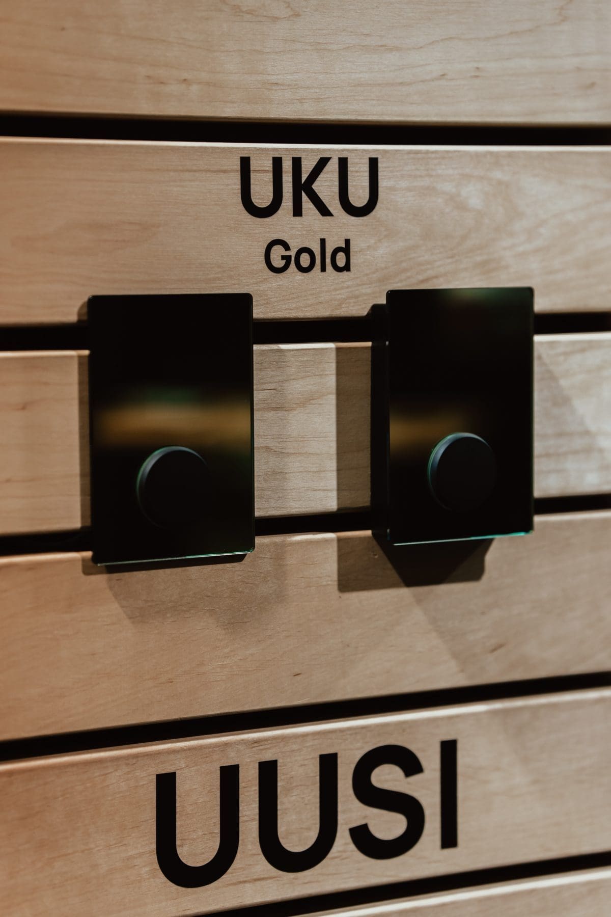 Two Huum Uku Sauna Controllers On Display