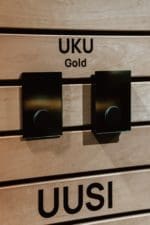 Two HUUM UKU sauna controllers on display