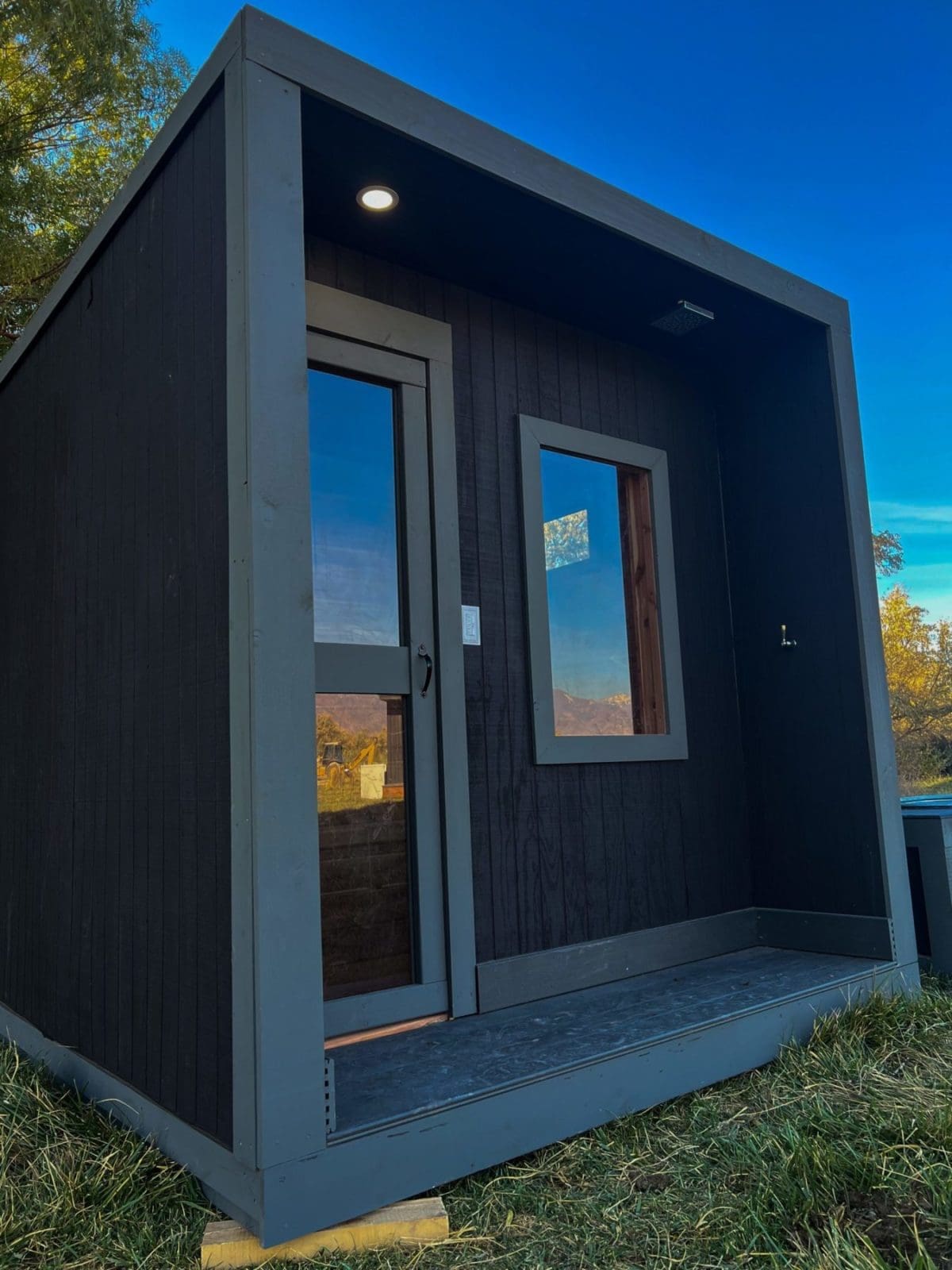 Black modern sauna for sale in utah