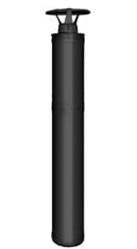 harvia black steel chimney for sauna heaters
