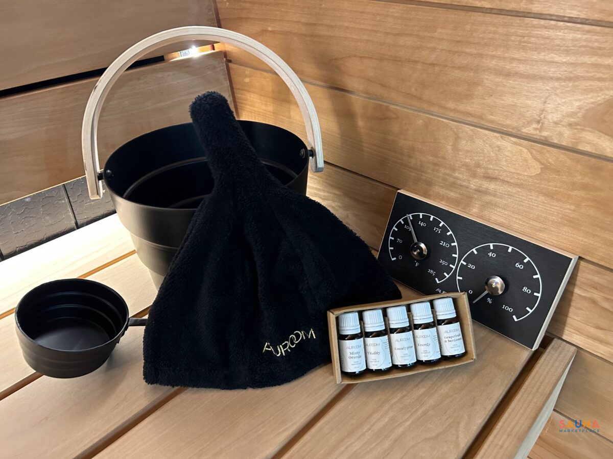 auroom accessory kit that comes with saunas