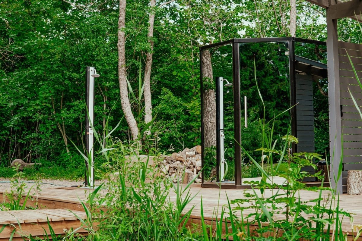 Haljas Hele Glass Sauna