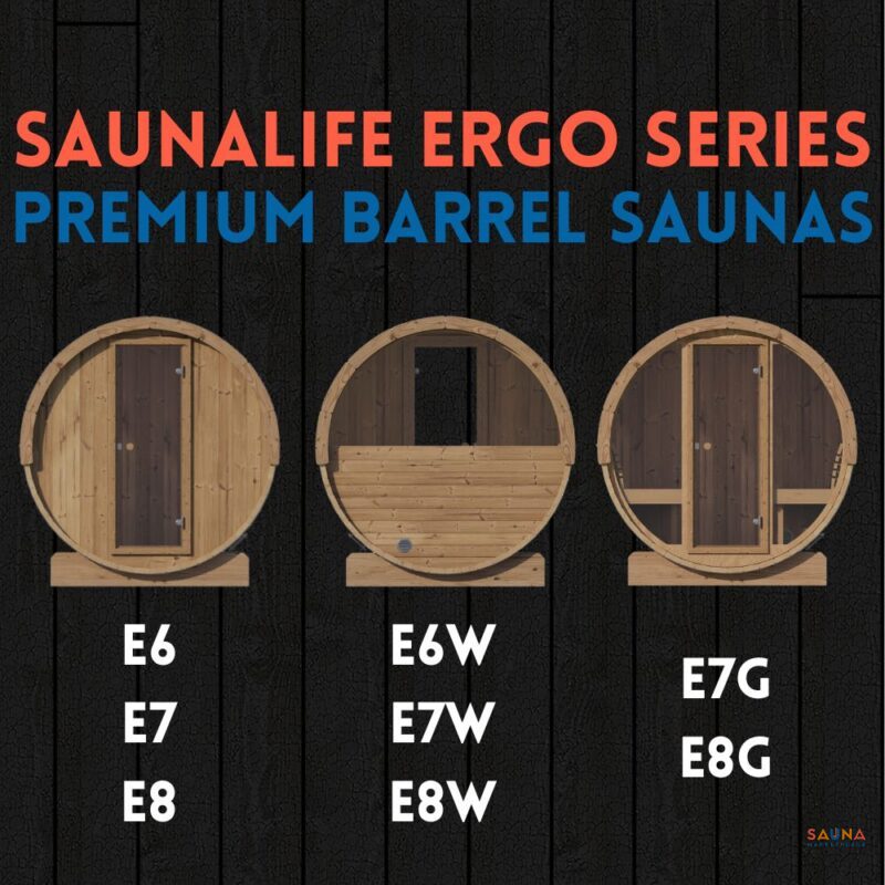 SaunaLife Ergo Series Barrel Saunas