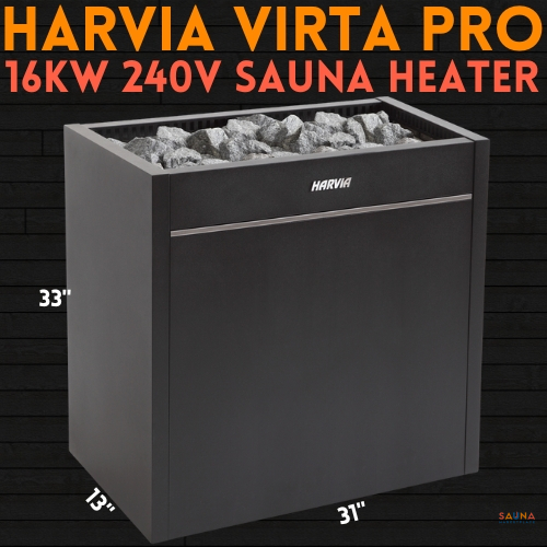 Harvia Virta Pro 16KW 240v commercial or home electric sauna heater