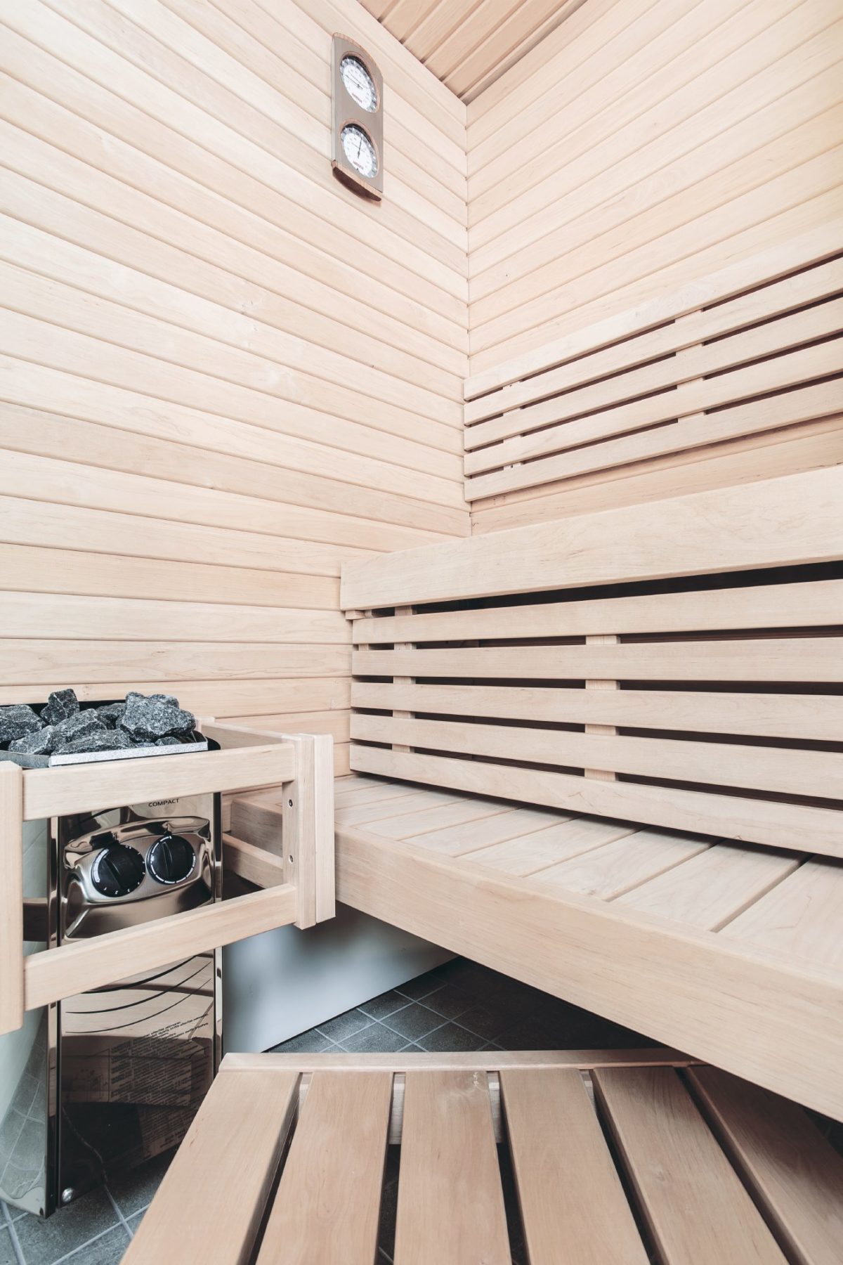 Harvia Vega Compact 1700 Mini Electric Sauna Heater With Built In Controls