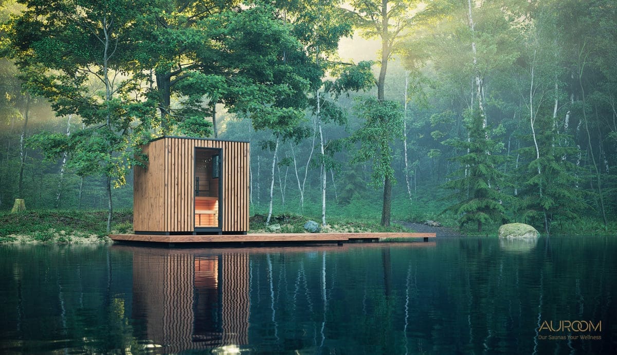 Auroom Garda On The Lake Surrounded By Forest In Wood Finish