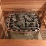 Harvia Club commercial sauna heater installed