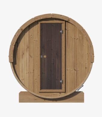 Saunalife E6 Barrel Sauna Ergo Series Without Window Or Glass Front