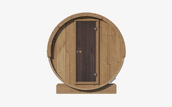 saunalife e6 barrel sauna ergo series without window or glass front
