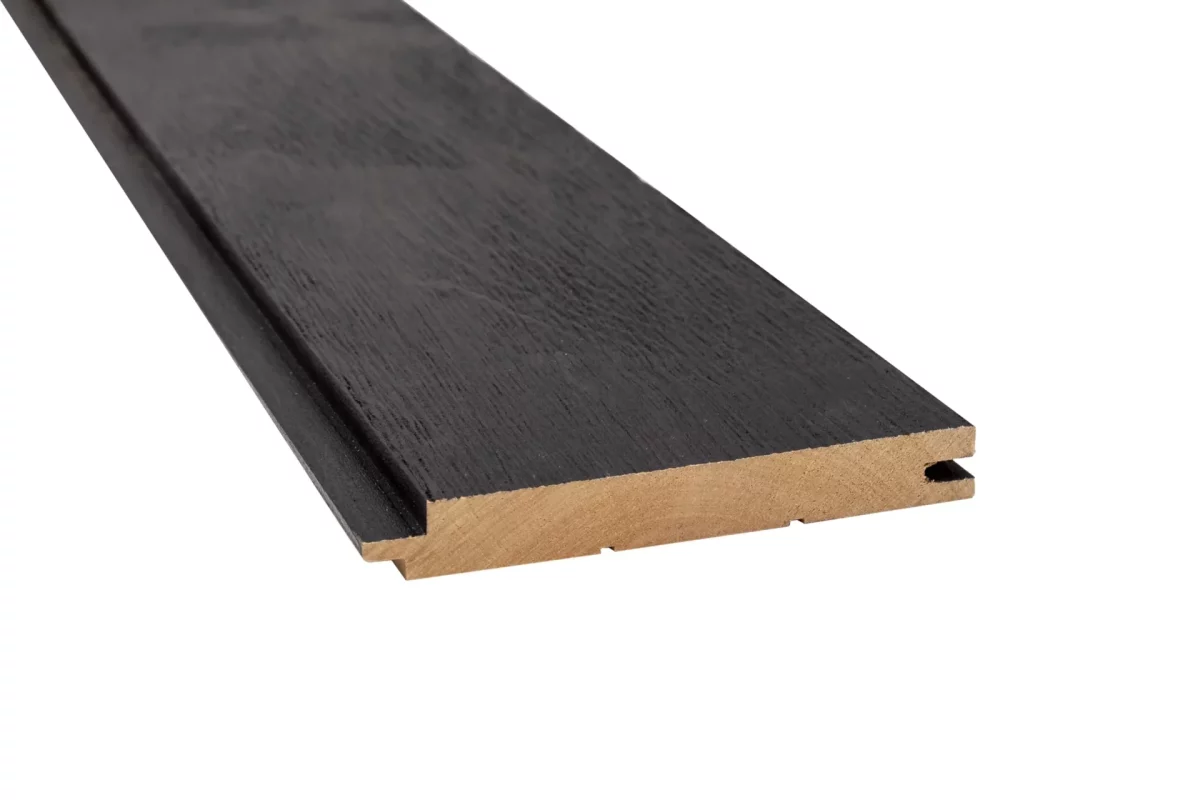 Black Waxed Alder Sauna Paneling