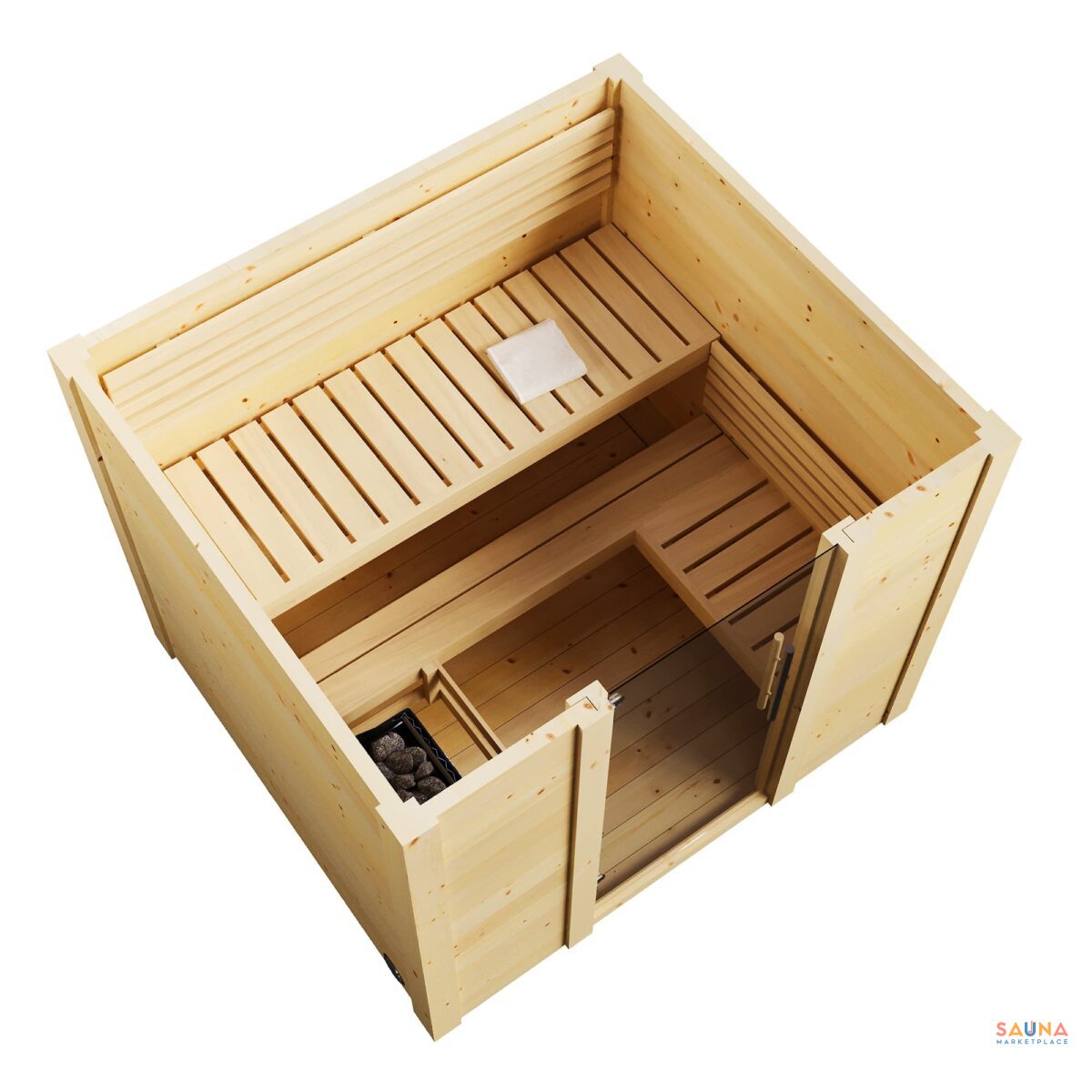 Saunalife G2 Small Outdoor Sauna Kit With 2 Bench Levels - Image 16