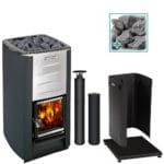 Harvia M3 Stove, Protective Bedding, Sheath, Barrel Chimney Kit, Stones +$3,355.20