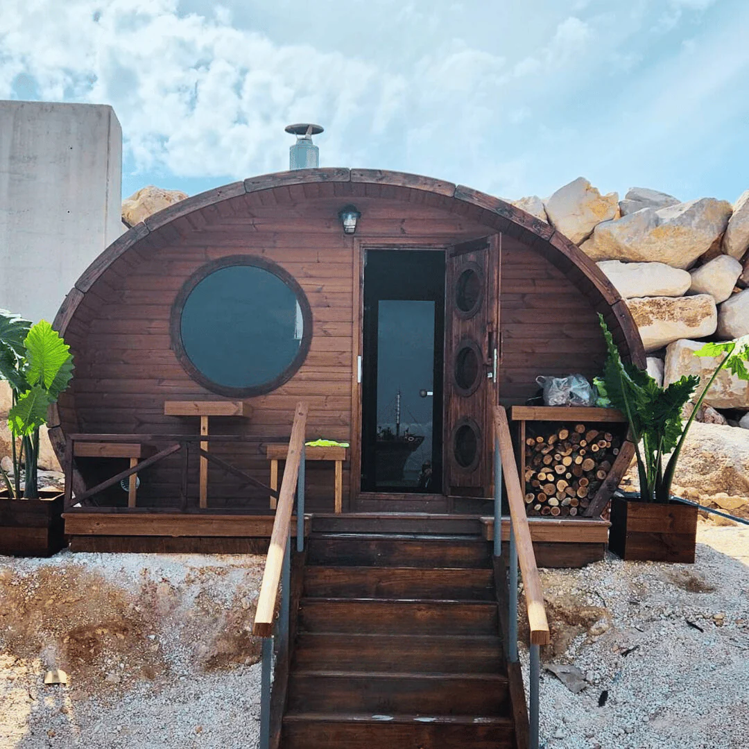 Saunalife Model G11 Outdoor &Quot;Hobbit&Quot; Pod Sauna With Changing Room - Image 14