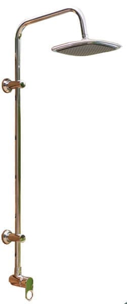 The Connection to this outdoor shower fixture is Female 3/4" NPT, so you will need a male NPT fitting to connect. If you want to use garden hose only you can order our Garden Hose Connection Kit which includes all required fittings to connect to a garden hose.