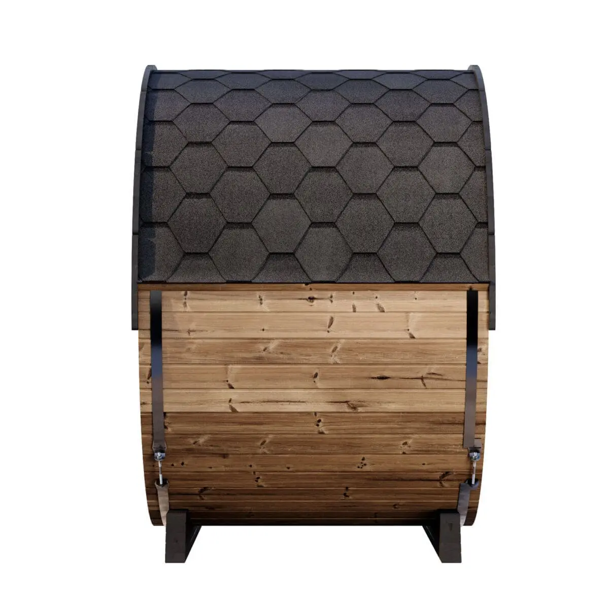 Saunalife Ee6G 4-Person Barrel Sauna With Back Wall Benches - Image 9