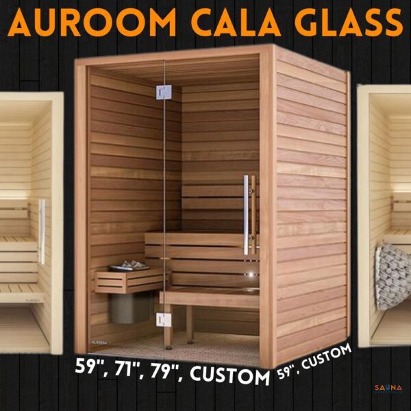 Auroom Cala Glass Indoor Sauna Kit