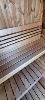 E6G interior of barrel sauna