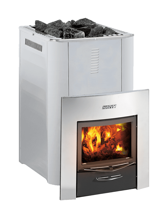 Harvia Duo Fireplace And Wood Sauna Stove Combo - Image 1