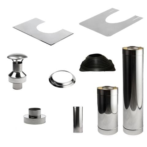 HUUM barrel sauna chimney kit for use with huum and harvia wood stoves in Thermory and SaunaLife Barrel Saunas