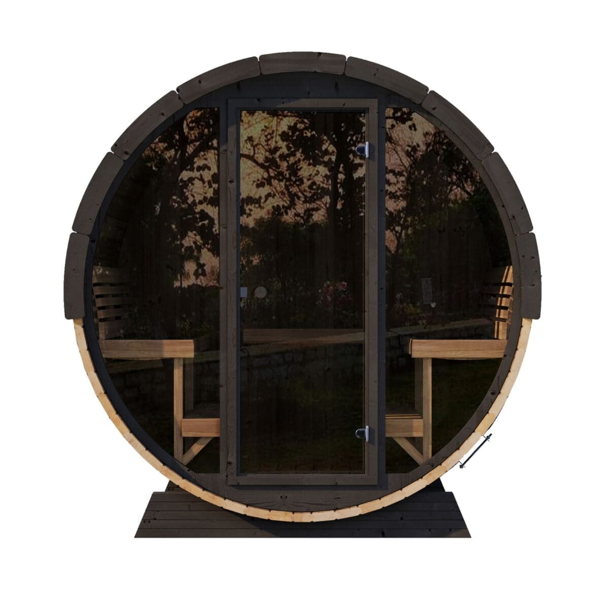 Saunalife Ee8G Upper Bench Barrel Sauna - Image 11