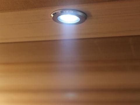 bathalogy sauna ceiling lighting