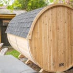 black asphalt shingle roof kit for dundalk barrel sauna