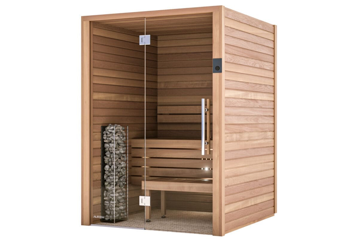 Auroom Cala Glass Indoor Sauna Kit - Image 7