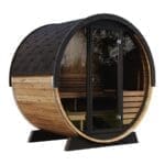 saunalife ee6g upper bench barrel sauna from europe
