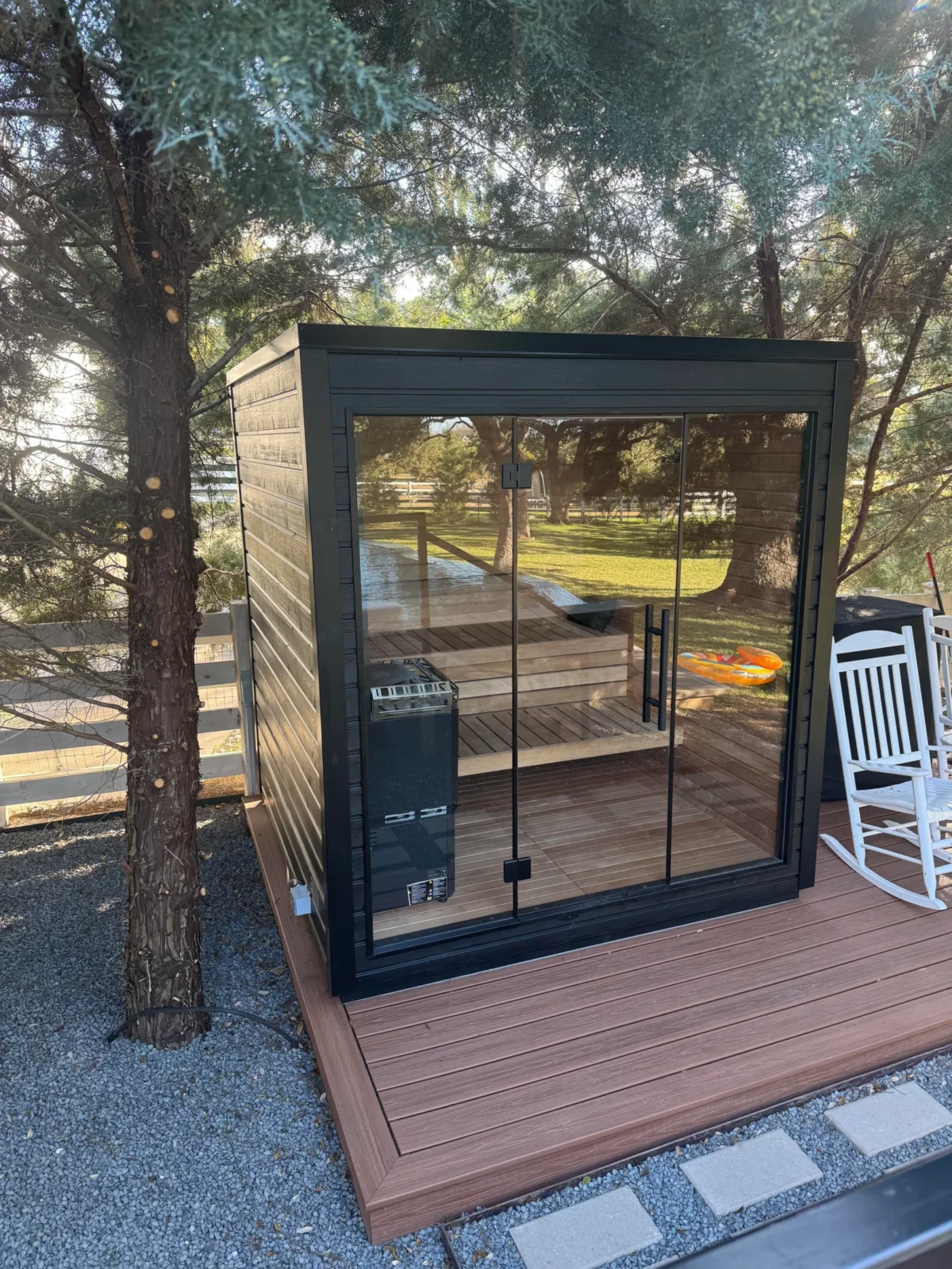 Auroom Mira L Outdoor Sauna Kit - Image 17