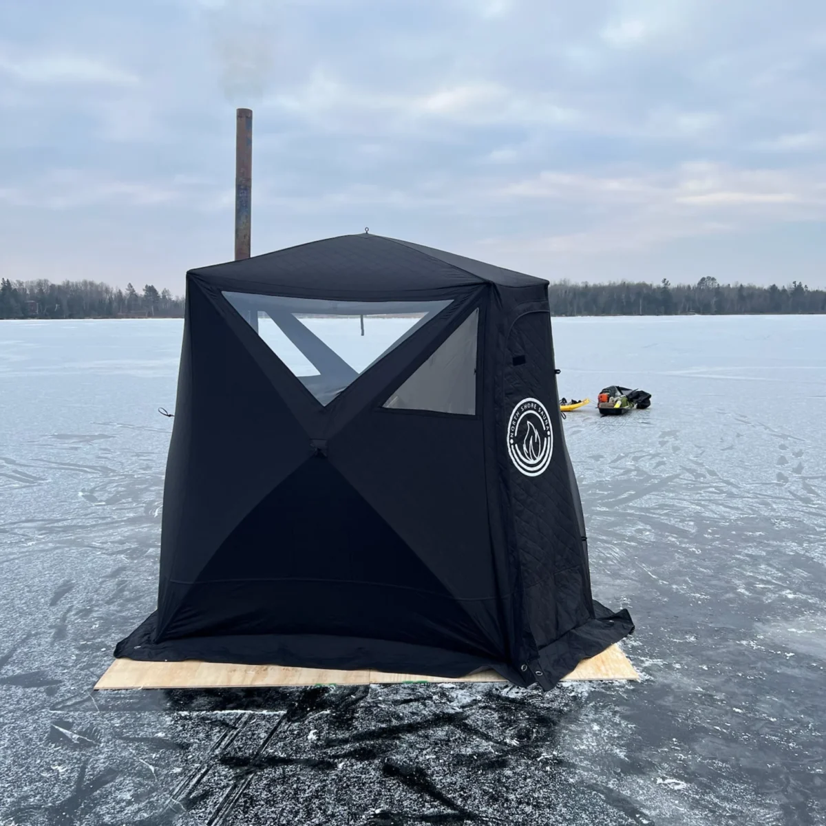 North Shore Nova 4 Sauna Tent On Ice