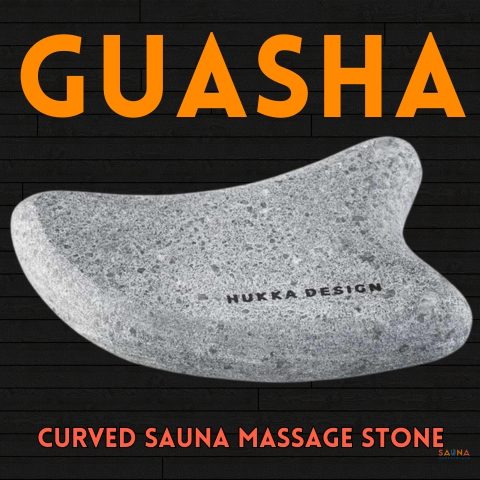 Guasha Curved Sauna Massage Stone Instructions Chinese self massage closeup product photo of soapstone