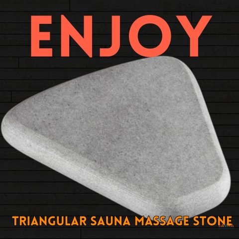 Hukka Enjoy Triangular Massage Bluestone for sauna from finland