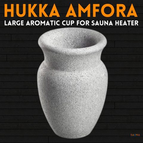 Hukka Amfora Large Aromatic Cup for Sauna Heater