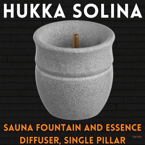Hukka Solina - Sauna Fountain and Essence Diffuser, Single Pillar