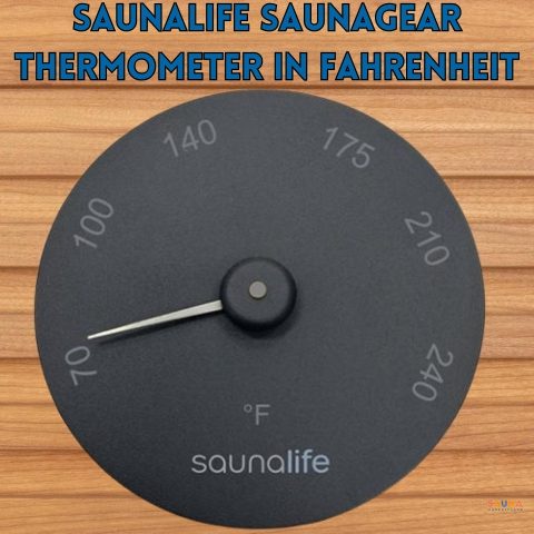 SaunaLife Thermometer in Fahrenheit black on thermoaspen