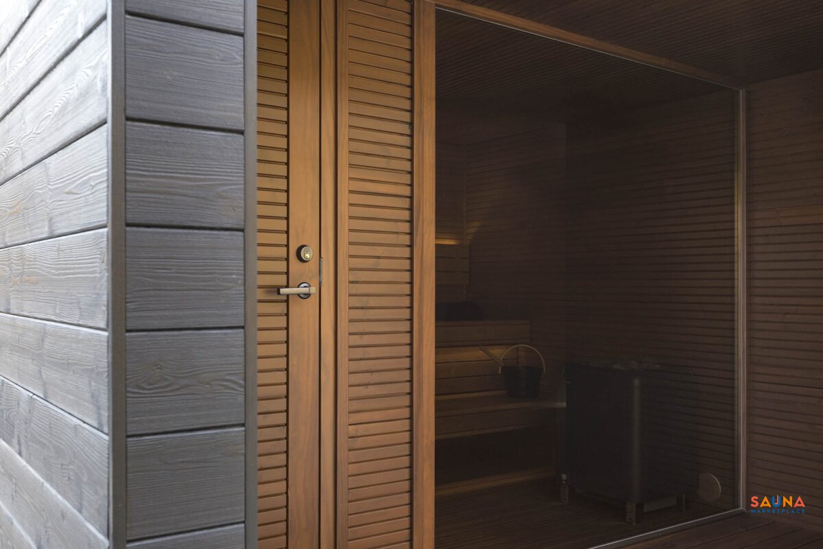 Auroom Natura Outdoor Modern Sauna With Changing Room - Image 23