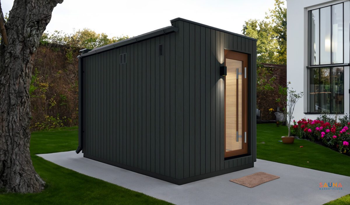 Saunum Aircube Double Prebuilt European Sauna With Changing Room - Image 9
