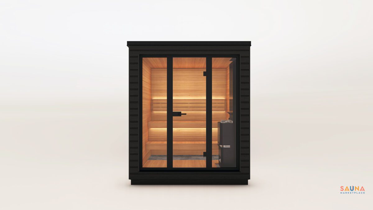 Saunum Classic Mini 3 Person Prebuilt Nordic Sauna - Image 6