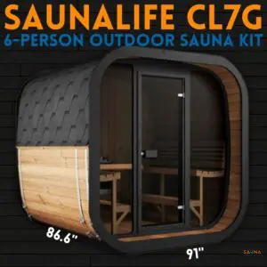 Saunalife Cl7G 6-Person Outdoor Sauna Kit